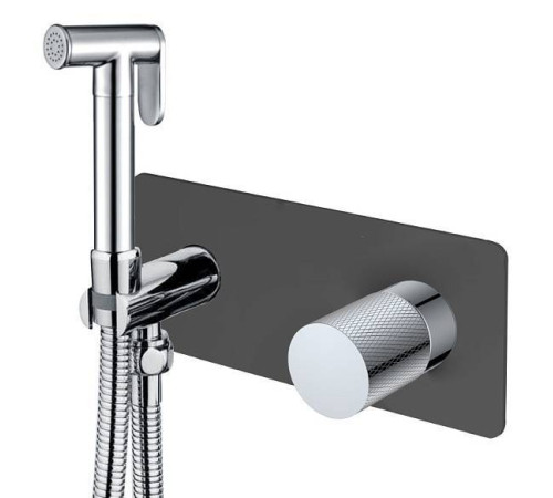 Гигиенический душ со смесителем Boheme Stick черный/хром 127-BCR