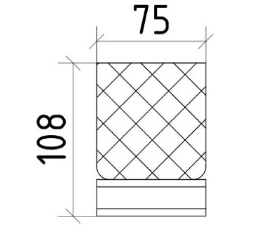 Стакан для зубных щеток настольный Boheme Royal Cristal бронза 10931-BR