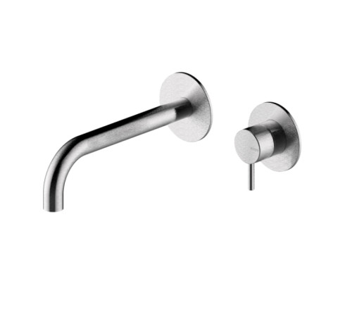 Внешняя часть смесителя для раковины BOSSINI NOBU INZ206.075 настенный без донного клапана Матовая нержавеющая сталь INZ206.075