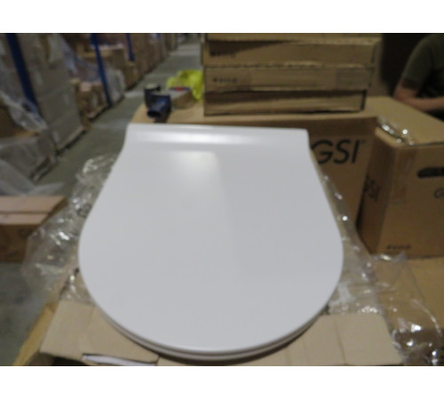Сиденье для унитаза GSI Spares 455х365 мм Slim Soft Close белый матовый MS86CSN09_УЦ/2