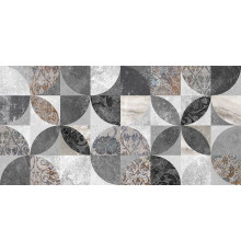 Плитка настенная Laparet Focus серый узор 25х50 см 34085