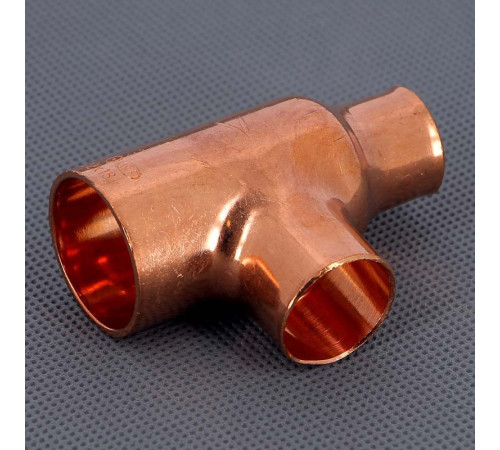 Тройник медный под пайку Viega 28х22х18 мм 122119