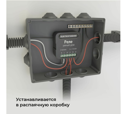 Умное двухканальное реле 76007/00
