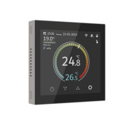 Умный сенсорный терморегулятор с LCD дисплеем дымчатый W1851104