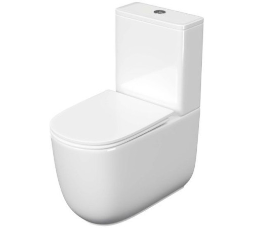 Унитаз напольный безободковый Aquatek Optima Plus Square смыв торнадо 620x355x790 мм AQ4451-00