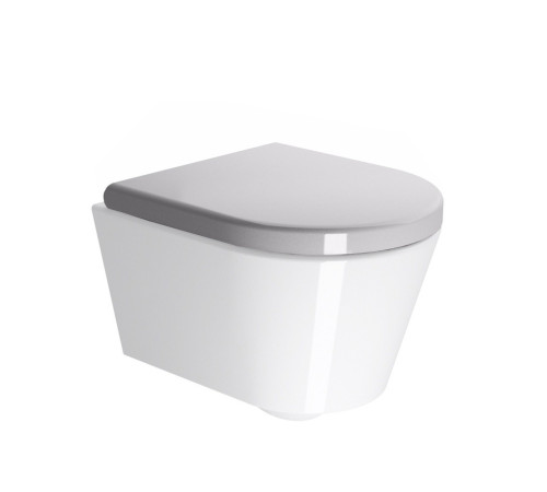 Сиденье для унитаза с крышкой GSI Pura Soft Close белое глянцевое MS86CN11