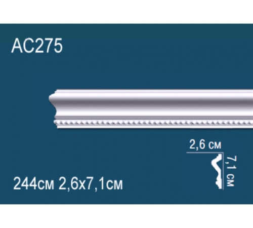 Молдинг для стен Perfect AC275 из полиуретана 2000х25х12 мм AC275