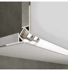 Встраиваемый угловой алюминиевый профиль (внешний угол) для светодиодной ленты LL-2-ALP015