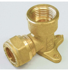 Водорозетка обжимная Tiemme 15x1/2 ВР латунь 1100004