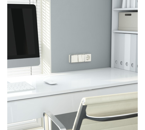 Выключатель одноклавишный проходной Gallant слоновая кость W5012003