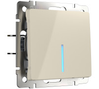 Выключатель одноклавишный с подсветкой (слоновая кость) W1110103