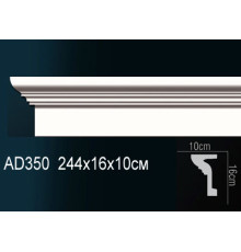 Молдинг Perfect AD350 полиуретановый 2000х40х20 мм AD350