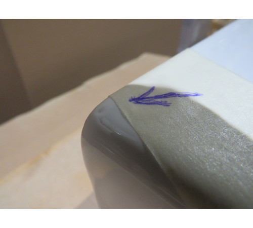 Биде подвесное GSI Nubes 550x350 мм с отверстием под смеситель без крепежа 9665111