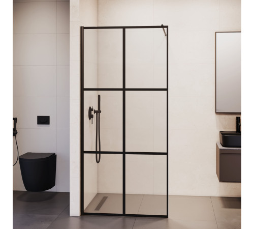 Душевая перегородка RGW WA-011B 900x2000 мм черный 35101190-84
