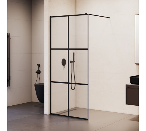 Душевая перегородка RGW WA-011B 900x2000 мм черный 35101190-84