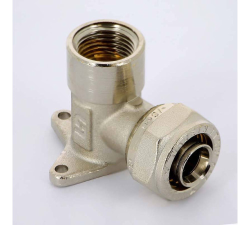 Водорозетка обжимная Uni-Fitt 20x3/4 никелированная 670N7300