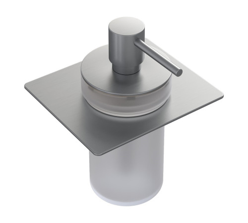 Дозатор для жидкого мыла встраиваемый Boheme Space матовый никель 10966-NB-DISP