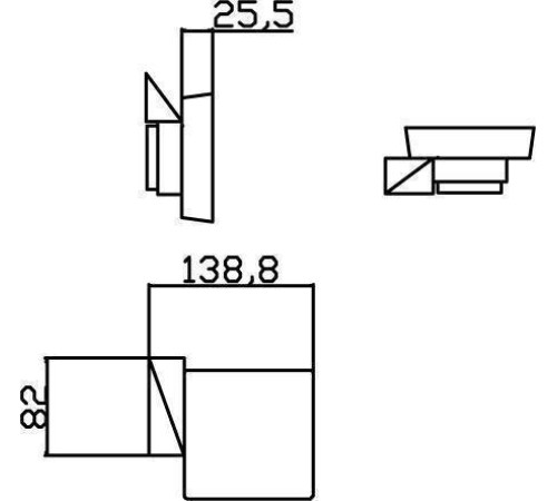 Мыльница подвесная Boheme New Venturo хром/черная 10313-CR-B