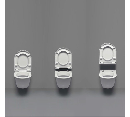 Сиденье для унитаза с крышкой GSI Pura Soft Close белое глянцевое MS86CN11