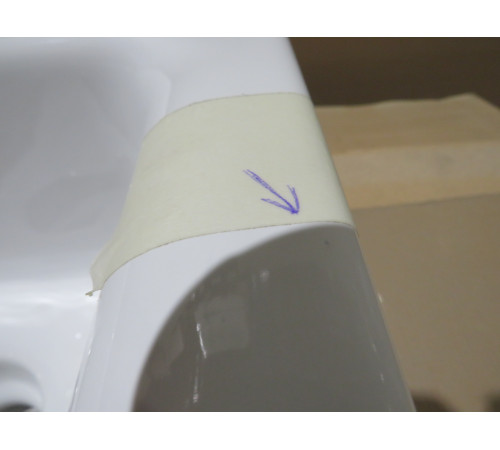 Уценка. Биде подвесное GSI Nubes 550х350 мм белый глянцевый 9665111_УЦ/1