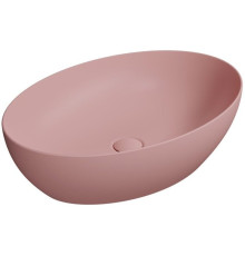 Раковина-чаша накладная GSI Pura 600х420 мм с донным клапаном Blush матовый 8842PVC24