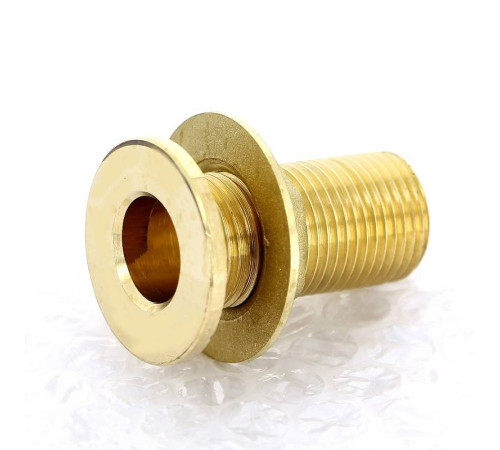 Выпуск резервуарный Tiemme 1/2 НР с фланцем контргайкой и заглушкой 1500153