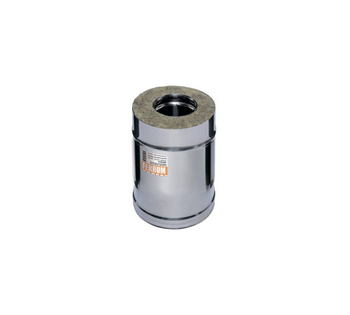 Труба сэндвич Ferrum 0.25 м Ø115/200 мм AISI 430 0.5 мм/нерж 3803