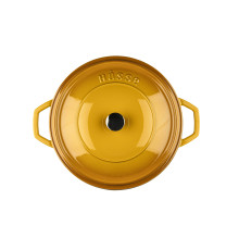 Кастрюля глубокая Hascevher Yeni Derin 28 см желтая A902528
