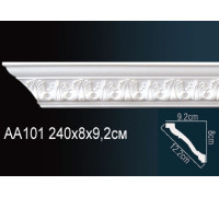 Карниз потолочный Perfect AA101 полиуретановый с рисунком AA101