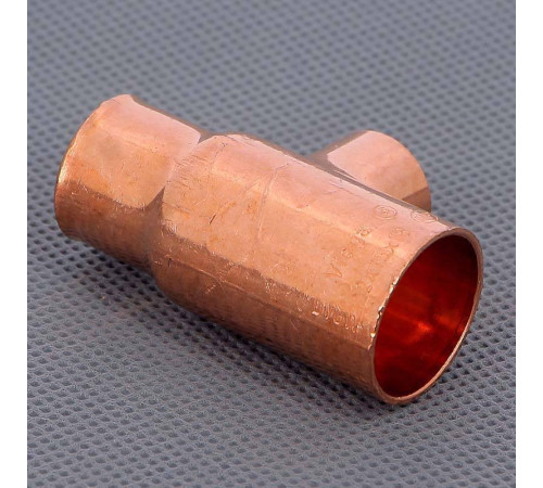 Тройник медный под пайку Viega 22х15х18 мм 102944