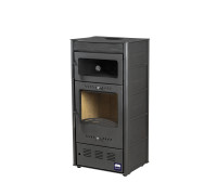 Печь-камин с духовкой Hosseven ROSE OVEN Burgundy А5065