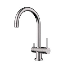 Смеситель для кухни Omoikiri Yamada-BN с подключением фильтра нержавеющая сталь 4994225