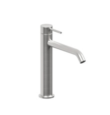 Смеситель для раковины BOSSINI NOBU 210 мм без донного клапана матовая нержавеющая сталь INZ203.075