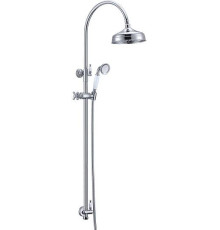 Душевая стойка с верхним душем Boheme Brillante 20.8 см хром 403