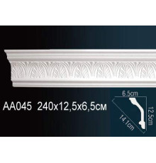 Карниз потолочный Perfect AA045 полиуретановый с рисунком AA045