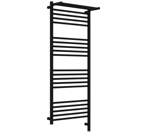 Полотенцесушитель электрический Сунержа Богема 3.1 с 1 полкой 500x1200 мм правый черный матовый 31-6007-1250