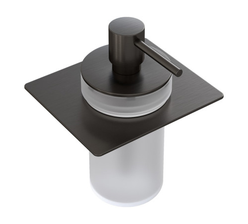 Дозатор для жидкого мыла встраиваемый Boheme Space оружейная сталь 10966-GM-DISP