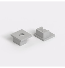 Заглушки для встраиваемого гибкого алюминиевого профиля под ГКЛ 9,5мм (комп. 2шт) ZLL-2-ALP024