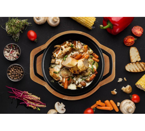 Противень для запекания Hascevher SAK 20 см Black Mat A520020