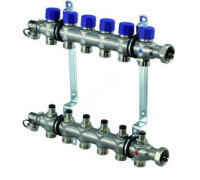 Коллектор из нержавеющей стали Uponor Vario S 1 на 6 выходов 3/4 Eurokonus 1088049