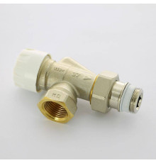 Вентиль термостатический Simplex угловой-осевой HB 1/2 с преднастройкой никелированный F34008