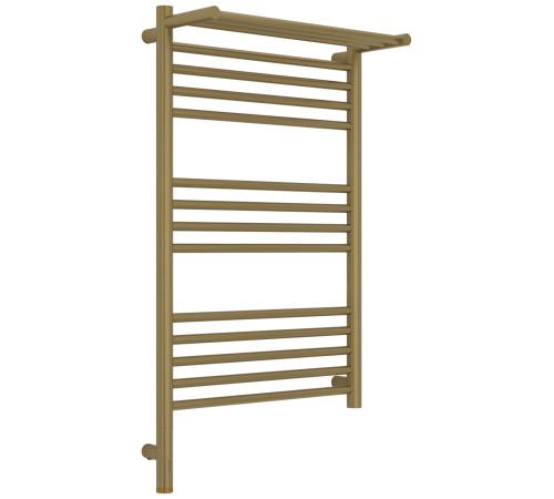 Полотенцесушитель электрический Сунержа Богема 3.1 с 1 полкой 50х80 см левый золотой шёлк матовый 32-6006-8050