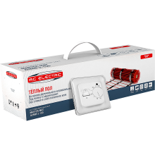 Нагревательный мат двужильный AC Electric ACMM 2-150-0.5 комплект с терморегулятором 1307388