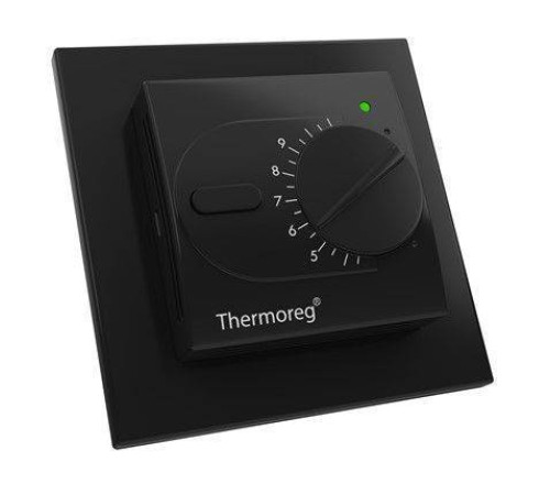 Терморегулятор для теплого пола Thermo Thermoreg TI-200 Design черный TI-200 Design Black