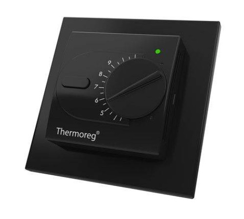 Терморегулятор для теплого пола Thermo Thermoreg TI-200 Design черный TI-200 Design Black