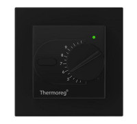 Терморегулятор для теплого пола Thermo Thermoreg TI-200 Design черный TI-200 Design Black