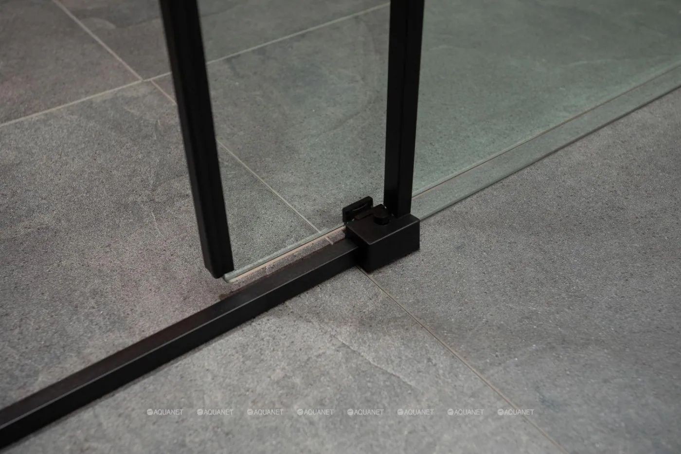 Душевая дверь в нишу Aquanet Pleasure 1300 мм черный матовый AE60-N-130H200U-BT