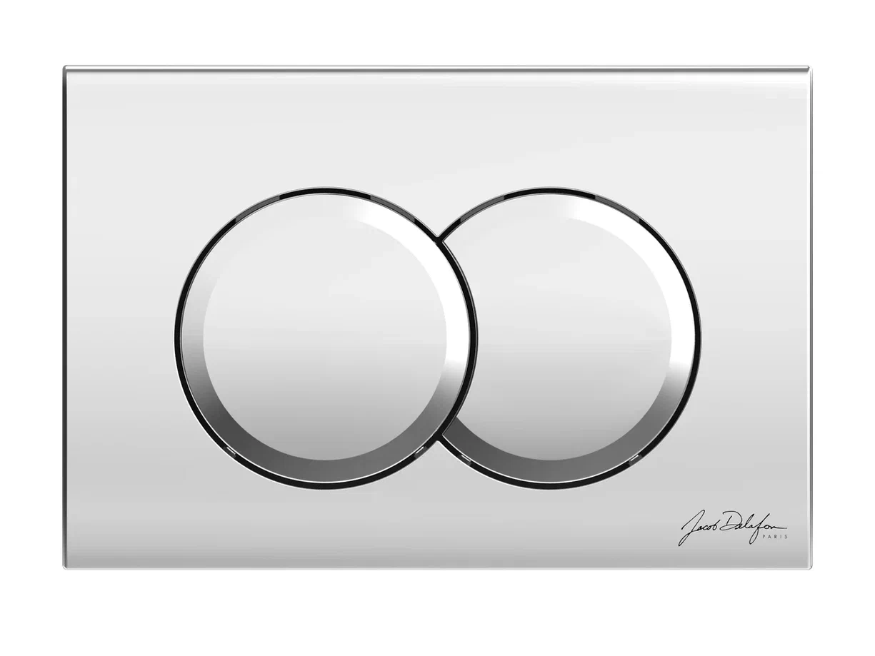 Панель смыва Jacob Delafon хром глянец круглые клавиши E36496-CP
