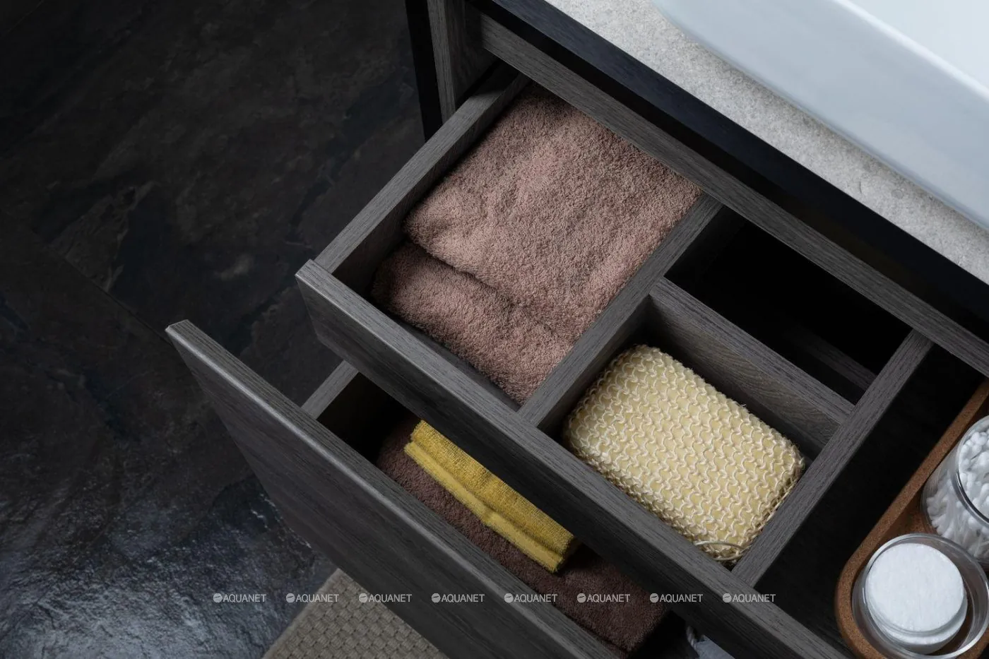 Тумба под раковину Aquanet Nova Lite LOFT 75 L дуб рошелье 00261654