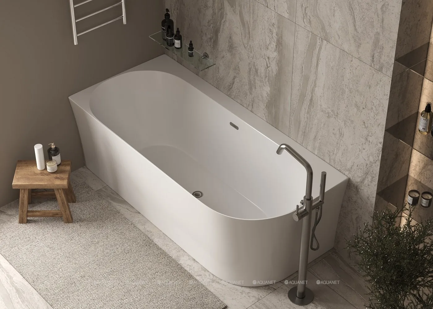 Ванна акриловая Allen Brau Priority 4 угловая A 1700х780 мм белая 2.31004.20A